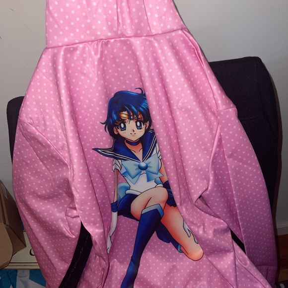 Sailor Moon bundle🎀 Sailor Mercury Hoodie M & Colourpop blush - Picture 7 of 8
